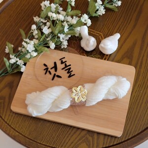 Korean 1st birthday doljabi yarn cake thread cake topper dohl party supplies korean one year  dohl cake korean dol party decoration