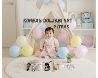 korean  doljabi set for dohl party  traditional decoration supplies korean birthday gift dolsang dohl table set dol paty celebration 돌상 돌잔치