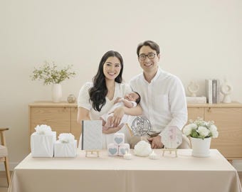 korean TRADITIONAL DOHL TABLE  백일 baekil table party set for korean baby 100thday celebration 100days decor traditional doljanchi 돌상 돌잡이 첫돌