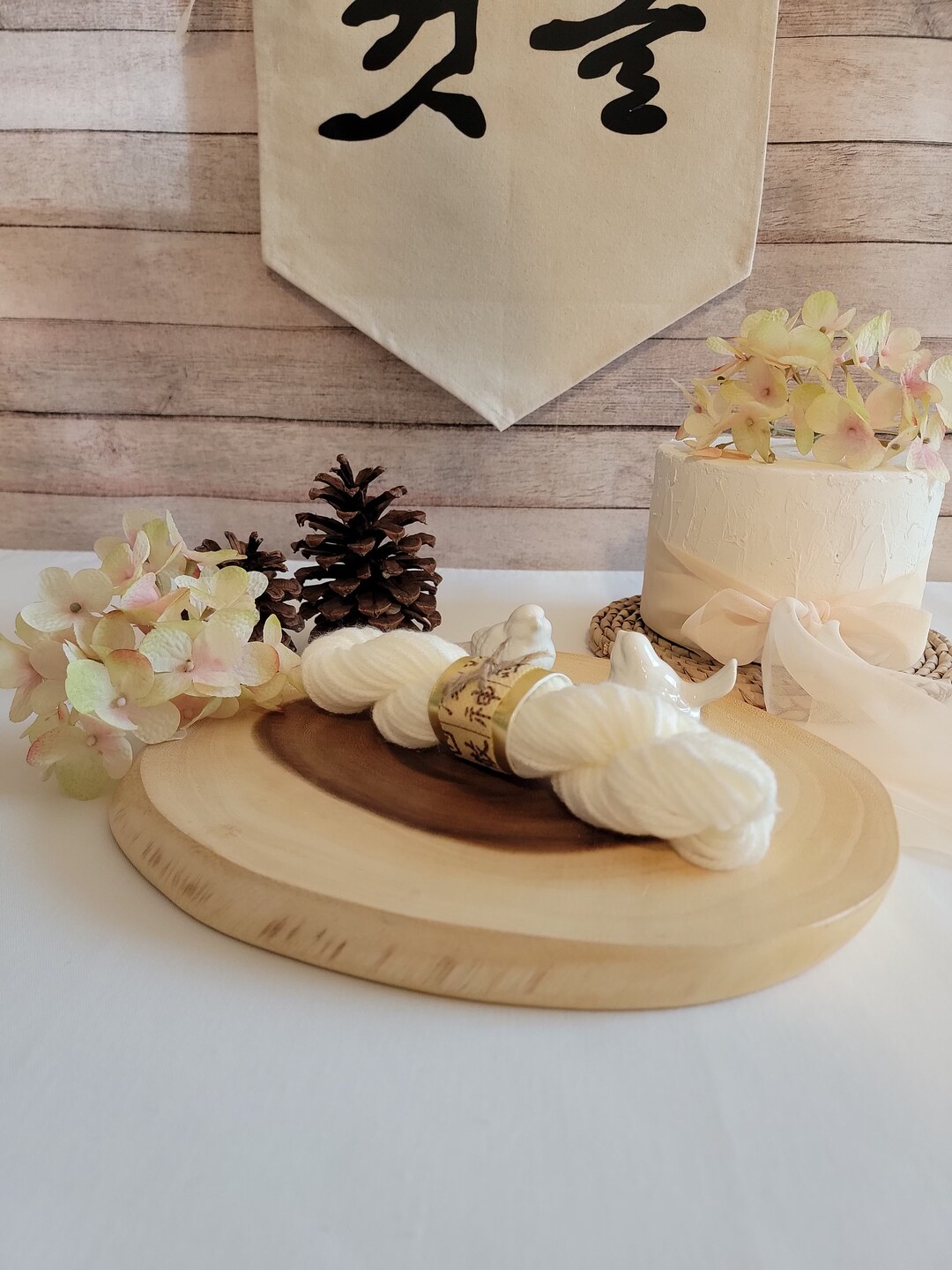 Korean 1st Birthday Doljabi Yarn Cake Thread Cake Topper Dohl Party Supplies Korean One Year