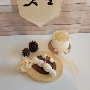 Korean 1st birthday doljabi yarn cake thread cake topper dohl party supplies korean one year  dohl cake korean dol party decoration