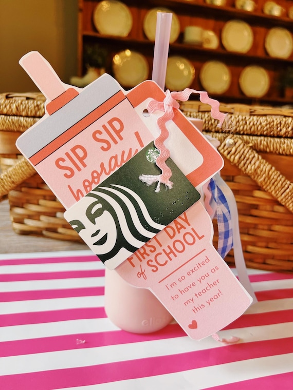 Sip Sip Hooray | Printable Gift Tag Digital Download