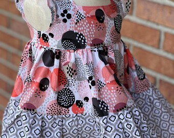 Handmade Floral Twirl Dress: Special Occasion Girl's Dress (18 Months)