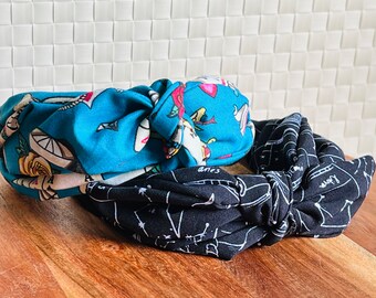 Knotted Bow Fabric Headband: Bohemian Style
