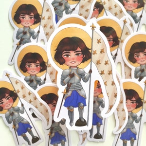 Autocollant découpé Sainte Jeanne d'Arc