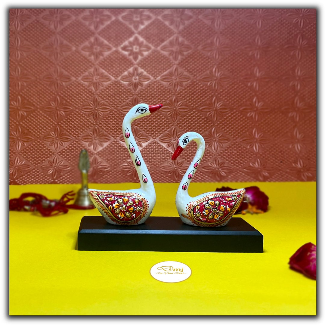 手描きの白鳥の置物、ホームデコレーション用の白鳥の彫像 - Etsy 日本