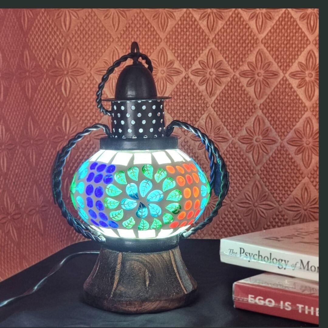 Decorative Multicolor Lamp for Aesthetic Home Décor Traditional Indian ...