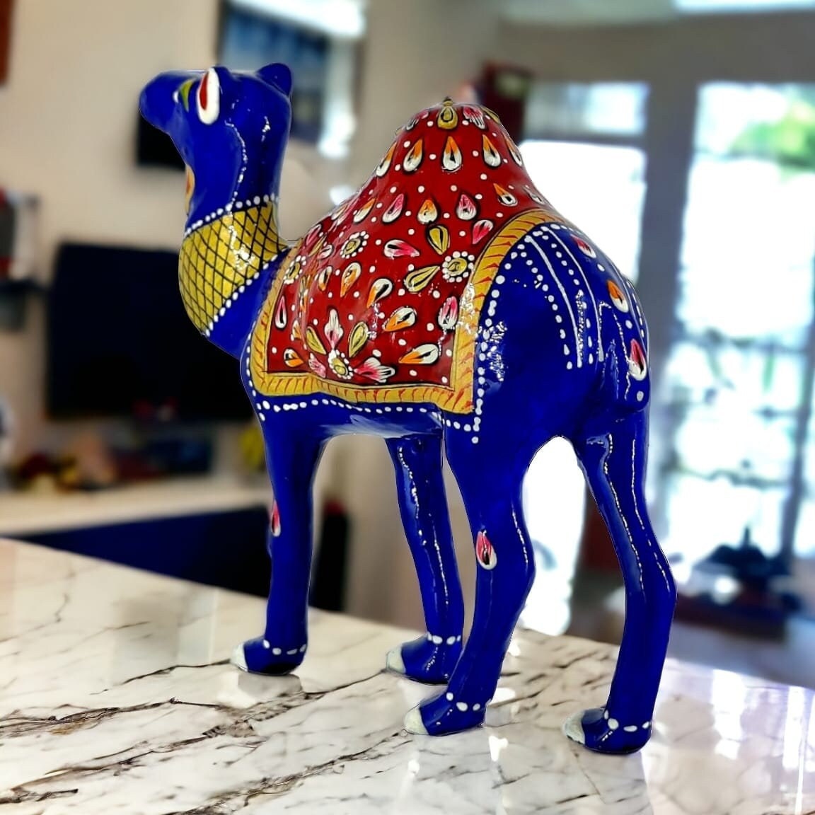 Handmade Multicolor Camel Sculpture – Decorative Indian Handicraft