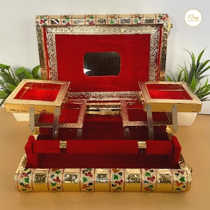 Royal Peacock Jewelry Box | Handmade Wooden Trinket Box | Rajasthani Gift Box | Decorative Keepsake Box | Indian Boho Jewelry Storage