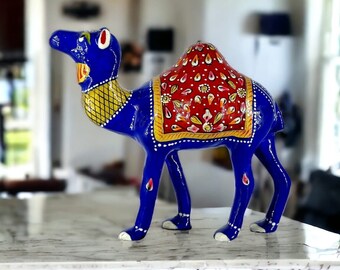 Handmade Multicolor Camel Sculpture – Decorative Indian Handicraft