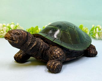 木製亀の置物 大きい 木彫りの亀の置物：風水装飾（幅8インチ×奥行き4インチ） - Etsy 日本