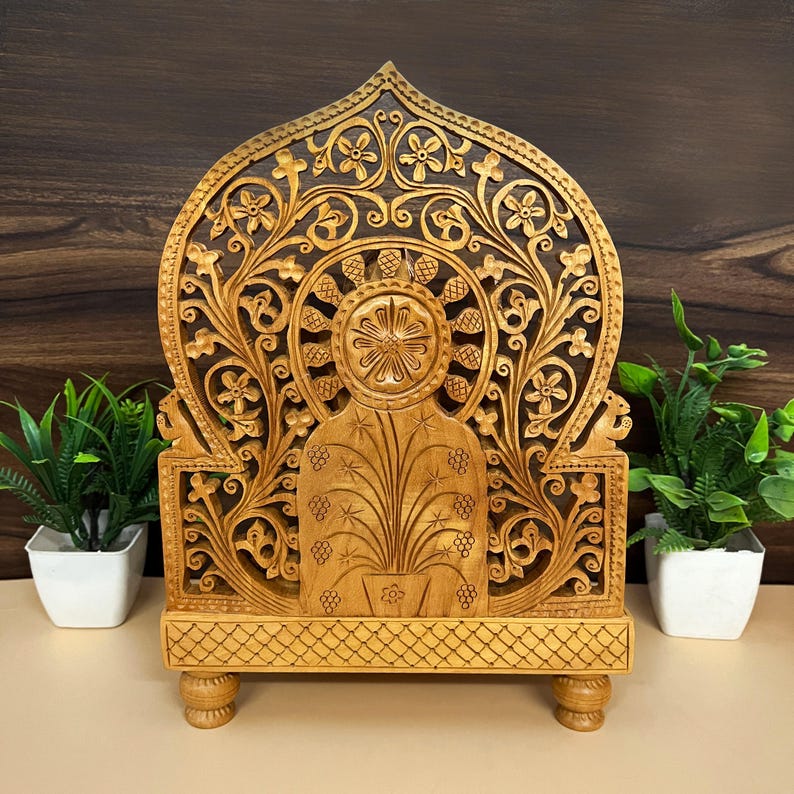 handcrafted festival showpiece, antique style Hindu idol, wooden statue for prayer, artistic wooden murti, spiritual home accessory, wooden carving religious idol, small ganesha idol for temple, handmade pooja gift, Lord Ganpati wooden murti, wooden home temple decor, vastu shastra ganesha idol, carved wooden god sculpture, divine energy showpiece, temple pooja item, auspicious wooden statue, decorative Indian god figurine, sacred spiritual ornament