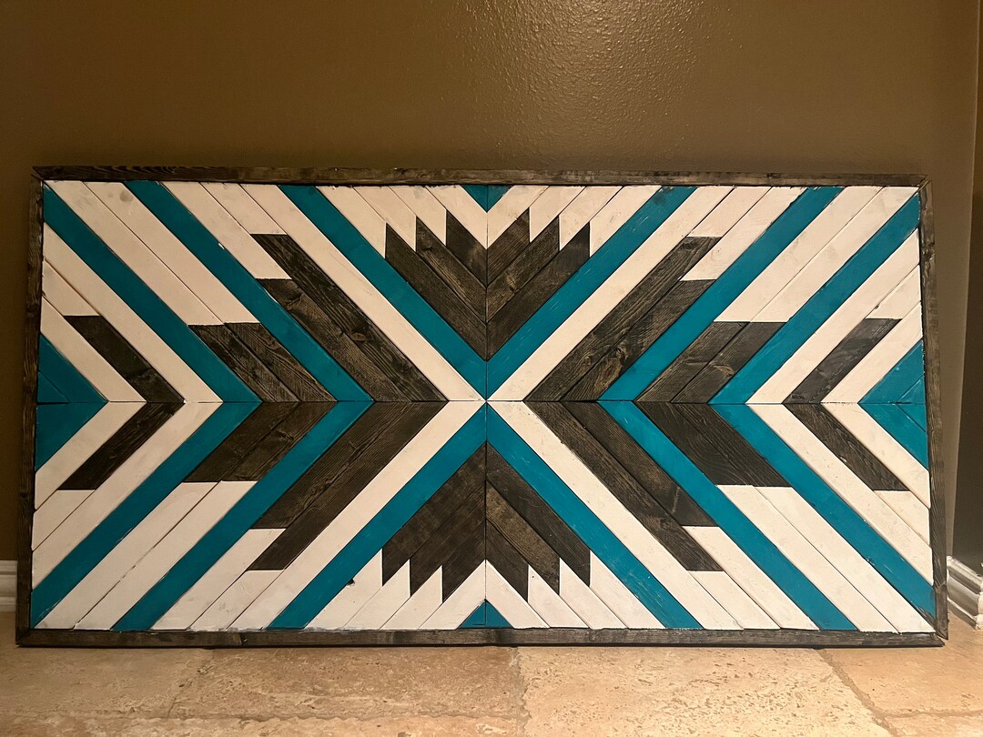 Aztec Wood Art Etsy