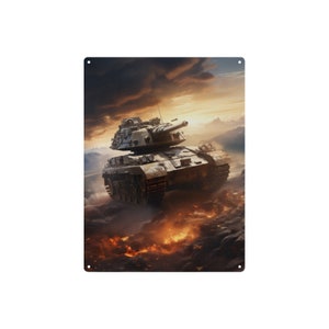 Military Tank Home Decor Wall Art Indoor / Outdoor Sign Gift Game Room Kids Room Garage Decor