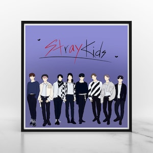 Stray Kids Artwork | For STAY | Group Photo | Printable Digital Art
