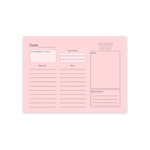 Daily To-Do Post-it® Note Pads - Pink