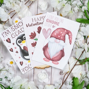 Lot de cartes de vœux pour la Saint-Valentin