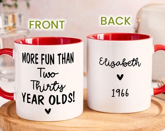 Sixty Birthday Gifts, Personalized 60th Birthday Coffee Mug,  1966 Birthday Gift, 1966 Mug, Sixtieth Birthday Gift, Funny 60th Birthday Gift