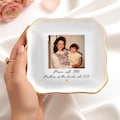 Photo Gifts for Mom Wedding Day, Custom Photo Wedding Ring Dish, Mother Of The Bride Jewelry Dish, Custom Jewelry Tray for Mom, MOB Gifts product logo