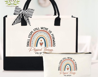 Physical Therapy Tote Bag, Physical Therapist Gift, PT Custom Name Bag, Physical Therapist Assistant, Physical Therapy, Physical Therapist