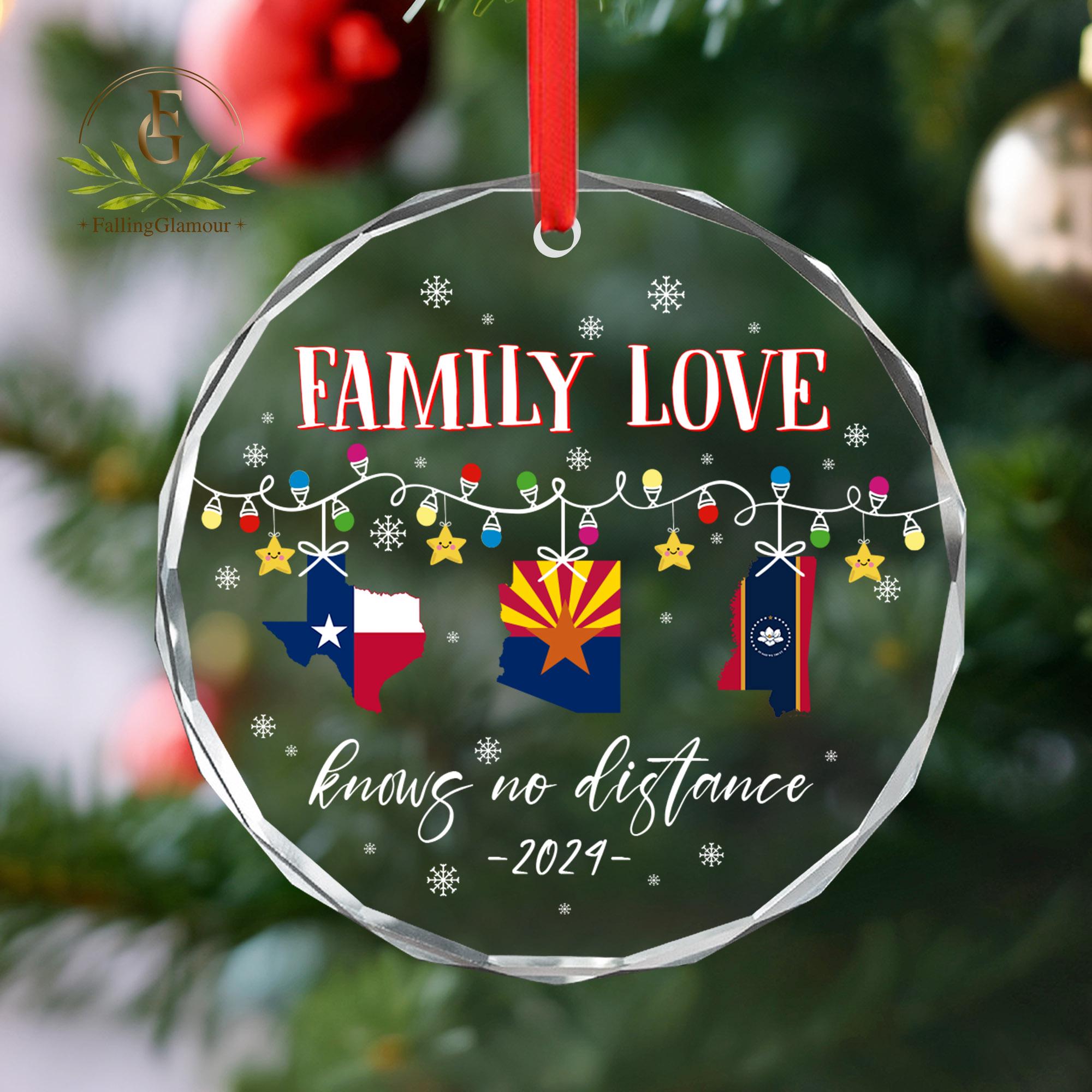 Personalized Family Ornament, Family Love Ornament for Distant Family ...