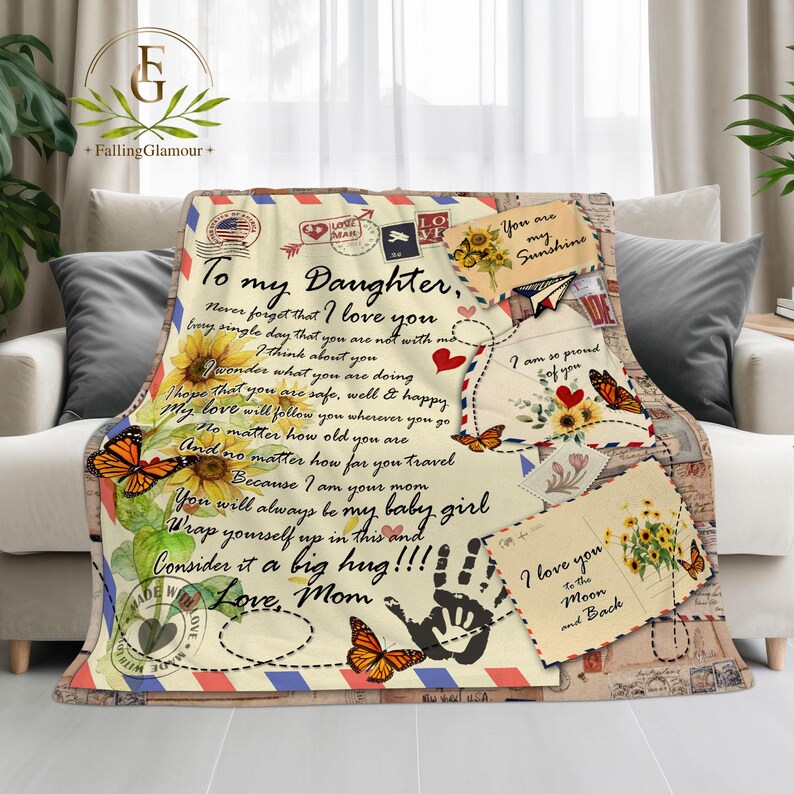 Personalized Name Blanket for Your Daughter, to My Daughter Throw ...
