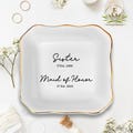 Personalized Gift for Bridesmaid, Maid of Honor Gift for Best Friend, Custom Year Established MOH, Bridesmaid Ring Dish, Sister Wedding Gift product logo
