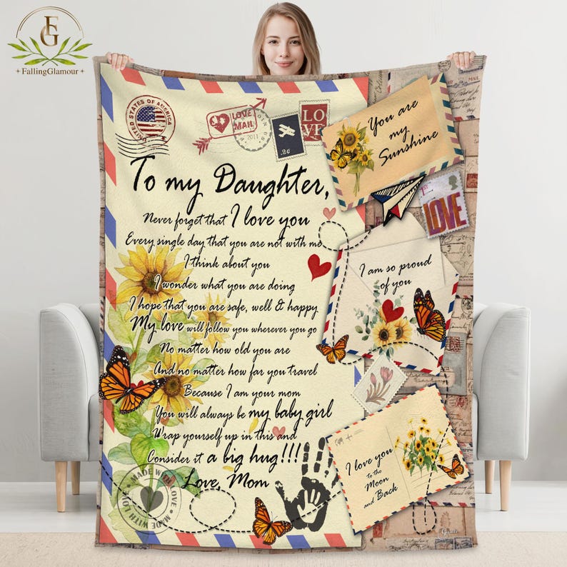 Personalized Name Blanket for Your Daughter, to My Daughter Throw ...