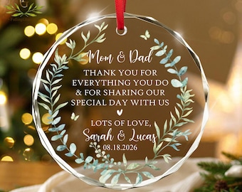 Regalo personalizado para los padres de la novia, regalos de agradecimiento de los novios, regalo de agradecimiento por la boda, regalo para los padres del novio, regalo para mamá y papá