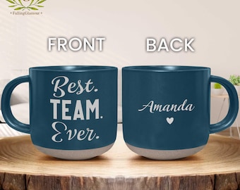 Best Team Ever Pottery Mug, Team Gift, Team Favors, Coworker Gift, Appreciation Gift, Dream Team Coffee Cup, Team Coffee Mug, Employee Gifts
