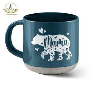 Mama Printed Pottery Mug, Mom Mug, Mother, Mom Birthday Gift For Mom Gift, Mothers Day Gift From Daughter Son Kids, Mom Coffee Mug, Bear Mug
