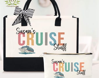 Custom Cruise Trip Tote Bag, Cruise Ship Bag, Personalized Cruise Vacation Tote, Family Cruise Trip Bag, Cruise Squad Tote Bag,Trip Bag Gift