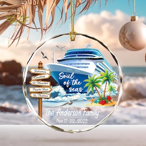 Custom Family Cruise Ornament, Cruise Ship Ornament, Personalized Vacation Ornament, Cruise Christmas Gift, Cruise Lover Gift, Vacation Gift