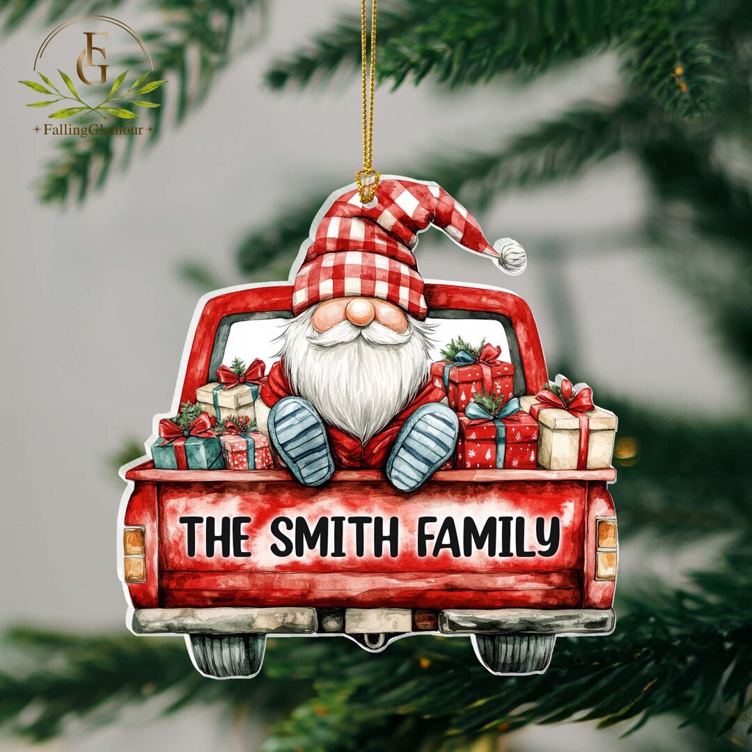 Personalized Acrylic Ornament, Couple Together Christmas