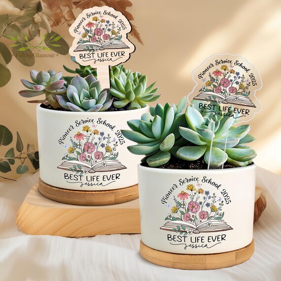 Personalized Pioneer School Plant Pot, JW Gift Idea, Pioneer Service School  Pot, JW Pioneer Gift, JW Pioneer School Keepsake, Best Life Ever - Etsy UK