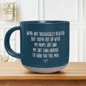 Funny Bonus Dad Mug, We&#39;re Not Biologically Related, Custom Mug for Step Dad, Fathers Day Mug, Coffee Cup, Gift for Step Father