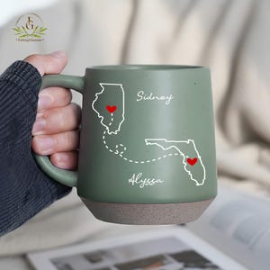 Taza personalizada para hermanas, regalo para hermanas a distancia, regalos de cumpleaños para hermanas, regalos para hermanas, taza para hermanas, taza para hermanas que se mudan, regalo para hermanas a distancia imagen 7