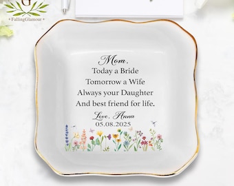 Personalized Mom Gift, Mom Ring Dish Gift from bride, Mom Wedding Gift, Gift For mom, Mother of the bride Gift, Wedding Gifts, Bridal Gifts