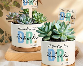 Doctor Plant Pot, PHD Graduation Gift, Future Doctor Gift, New Doctor, Dr Actually Doctorate Gift, Dr Gifts For Men, Doctor Graduation Gift