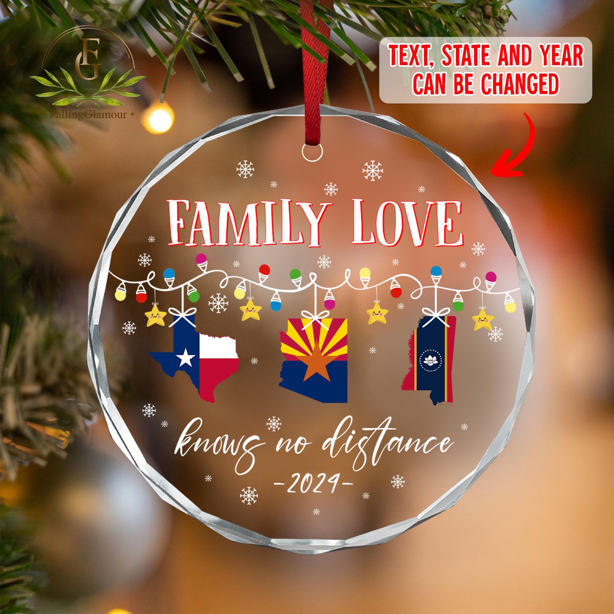 Personalized Family Ornament, Family Love Ornament for Distant Family ...