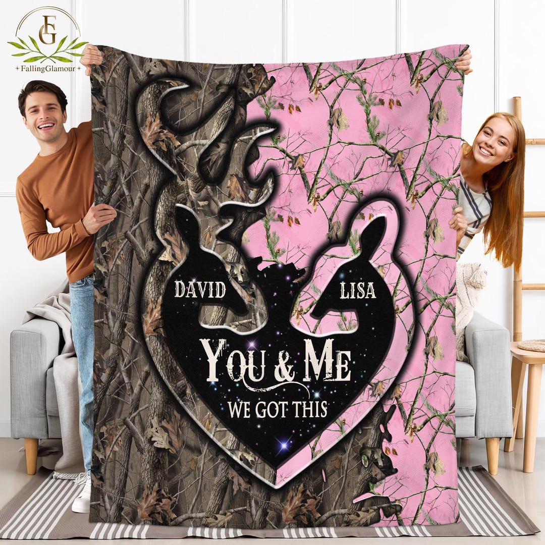 We Are A Team Deer Couple - Gift For Couples, Personalized Vertical Canvas main image 1