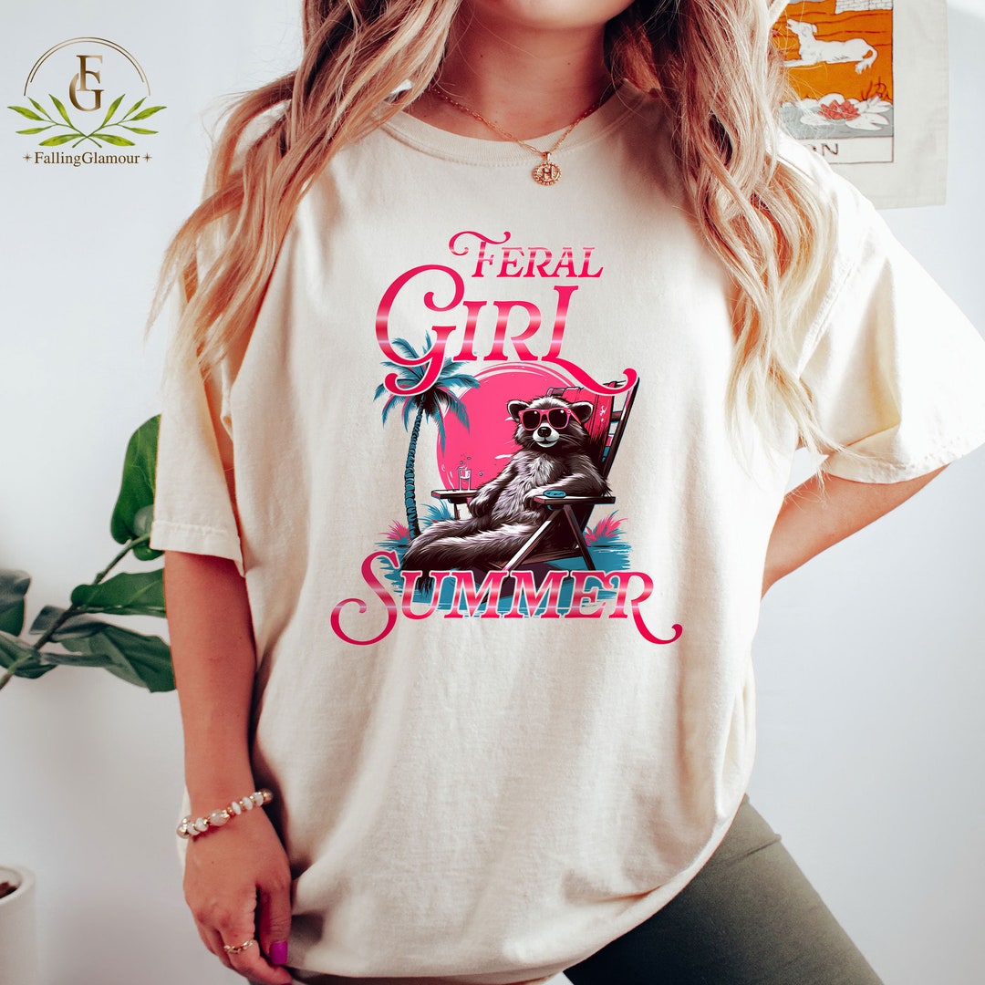 FERAL GIRL SUMMER - BOXY TEE- (COMFORT COLOR/BELLA) 050126jb main image 1