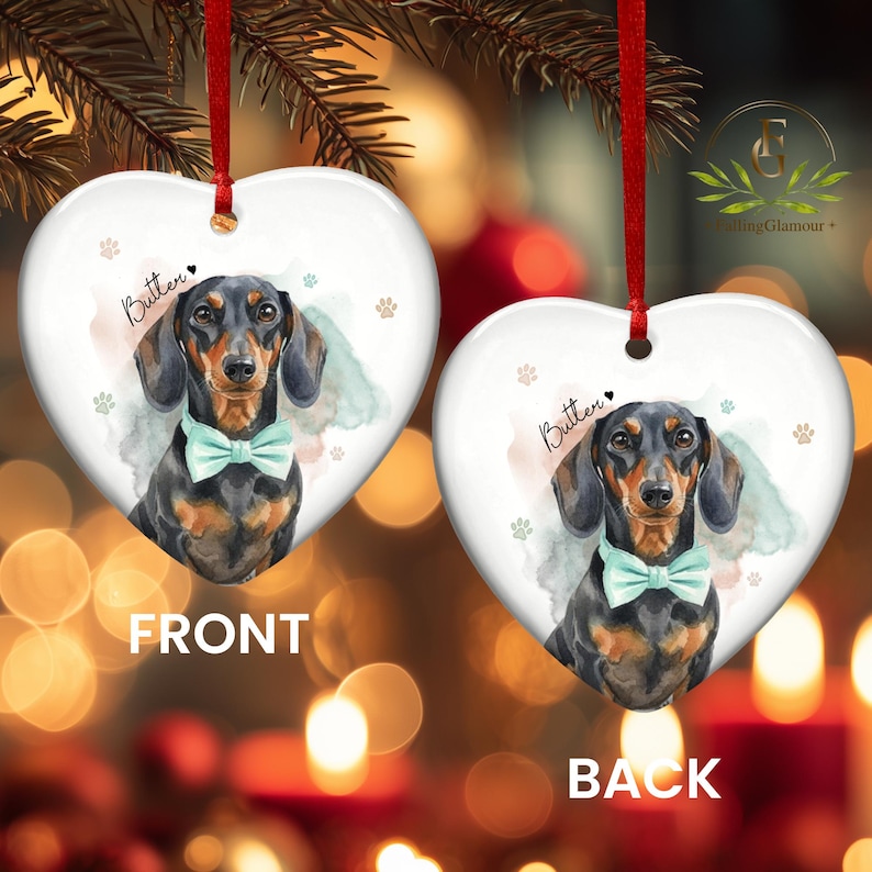 Personalized Watercolor Pet Photo Christmas Ornament, Custom Pet ...