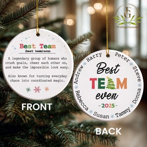 Best Team Ever Ornament, Employee Gifts, Corporate Gifts for Employees, Employee Appreciation, Team Gifts, Employee Ornaments, Coworker Gift