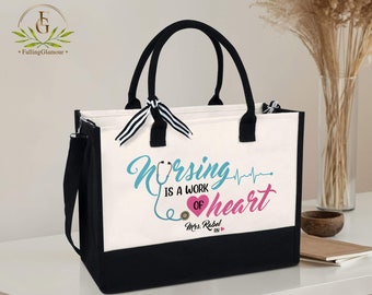 Nurse Tote Bag, Nurse Personalized Tote Bag, Nurse Gift, Registered Nurse, Gift for RN, Tote RN Gift, Future Nurse Gift,Nursing Student Gift