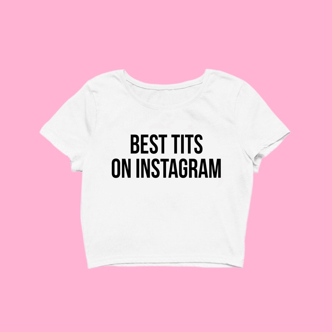 Best Tits on Instagram Baby Tee - Etsy
