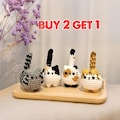 Crochet Cute Cat Keychain, Buy 2 Get 1, Handmade Mini Crochet Amigurumi Cat Keychain, Cute Animal Keyring, Crochet Cat, Cute Cat Gifts product logo