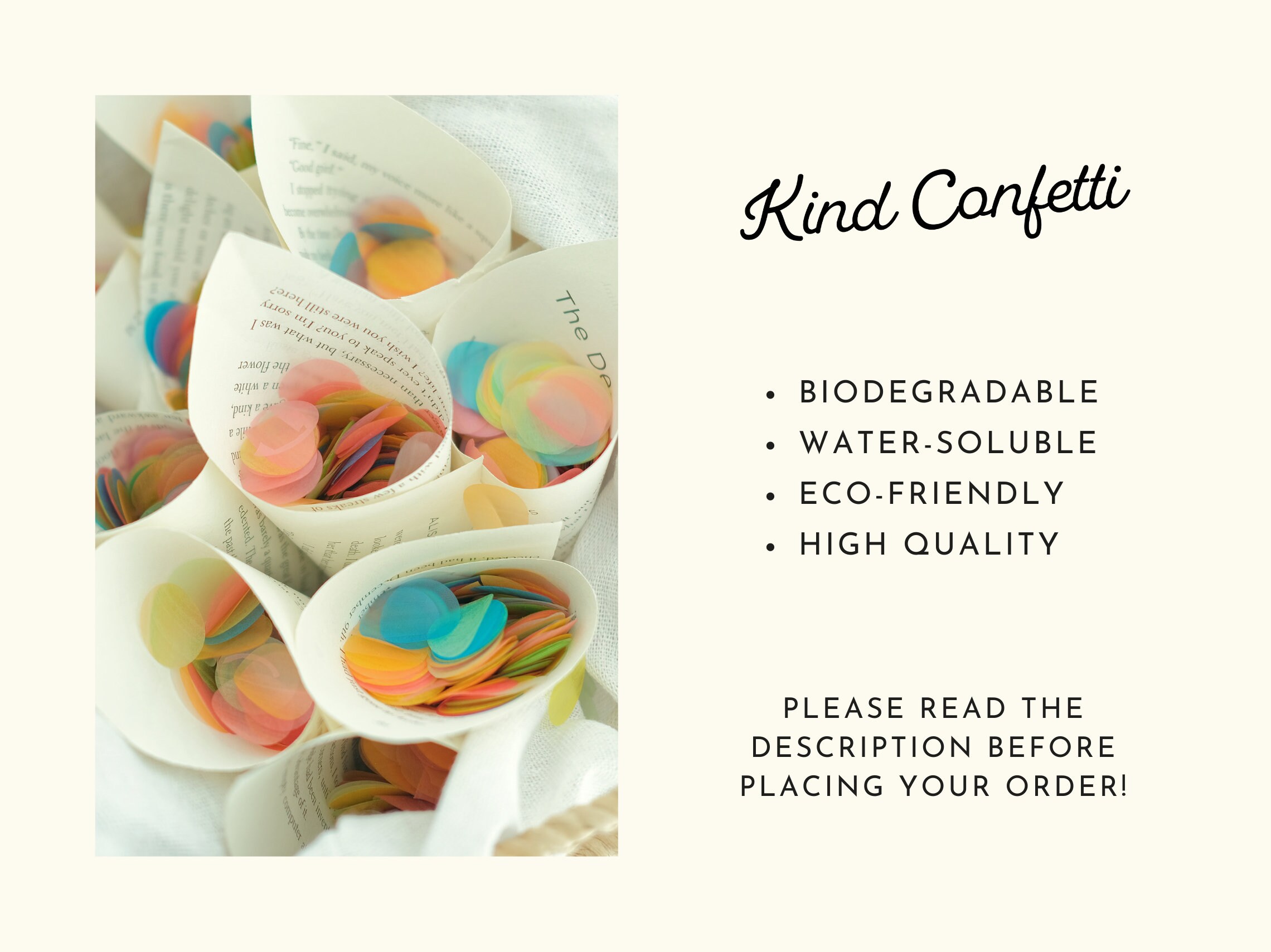 Rice Paper Confetti Biodegradable Water Soluble Confetti Etsy Canada
