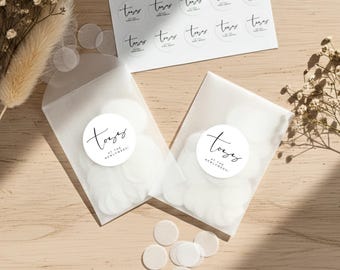 Confettizakjes biologisch afbreekbaar rijstpapier | Bedankpakketten voor bruiloft