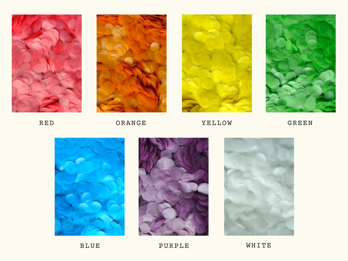 Rice Paper Confetti Biodegradable Water Soluble Confetti Etsy Canada